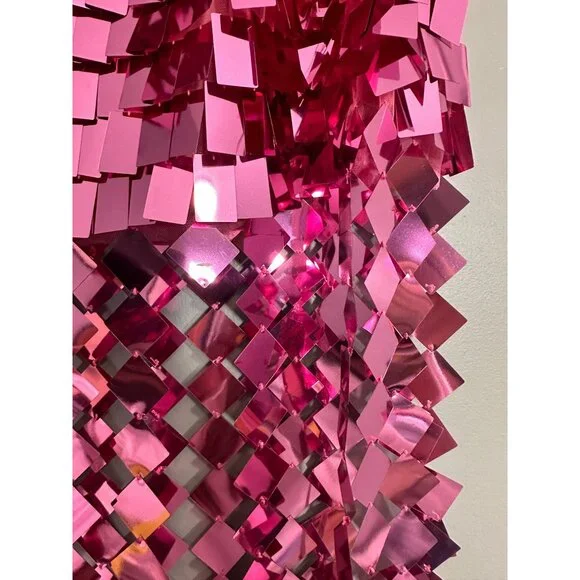 Jonathan Simkhai Pink Sequin Midi Skirt - Picture 3 of 16